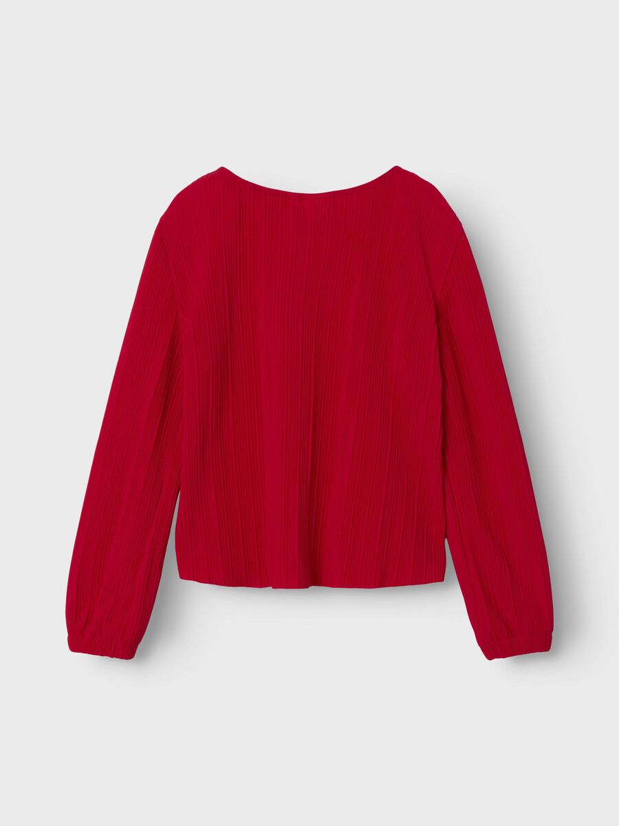 REGULAR FIT TOP MET LANGE MOUWEN