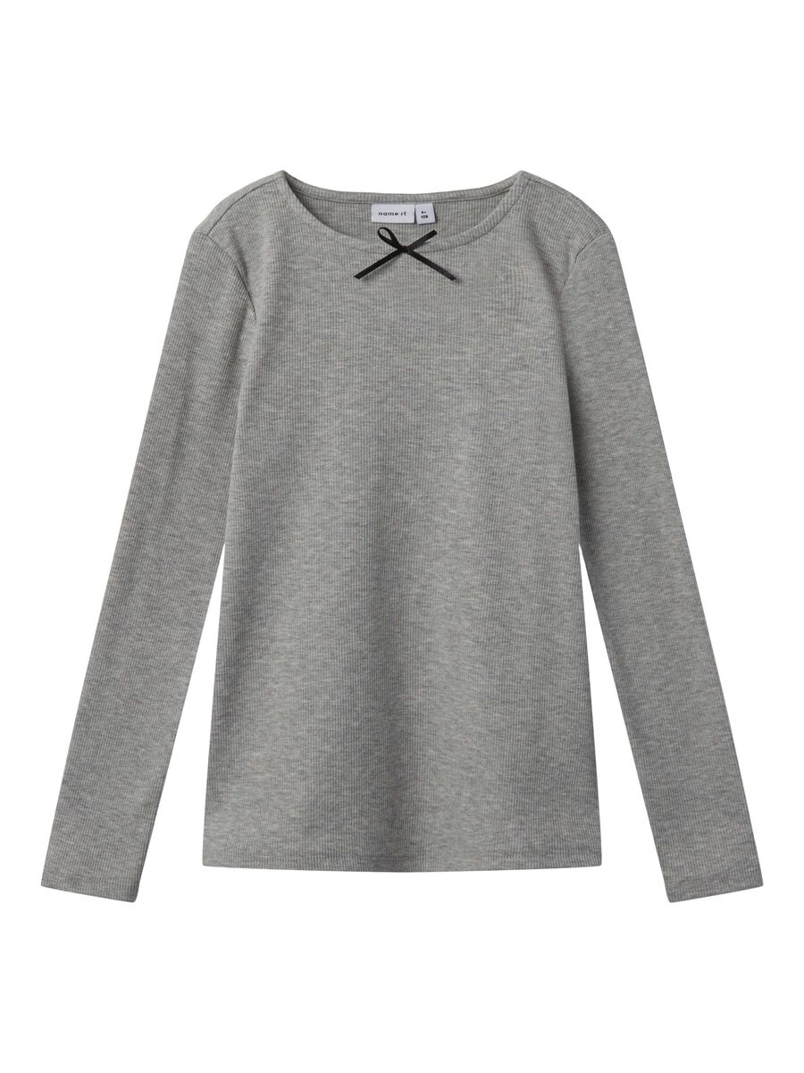 SLIM FIT TOP MET LANGE MOUWEN