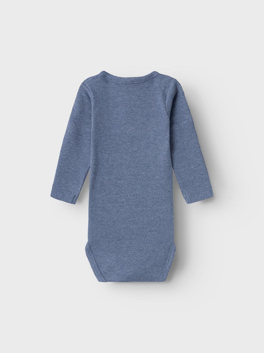 LANGE MOUWEN RIB ROMPER