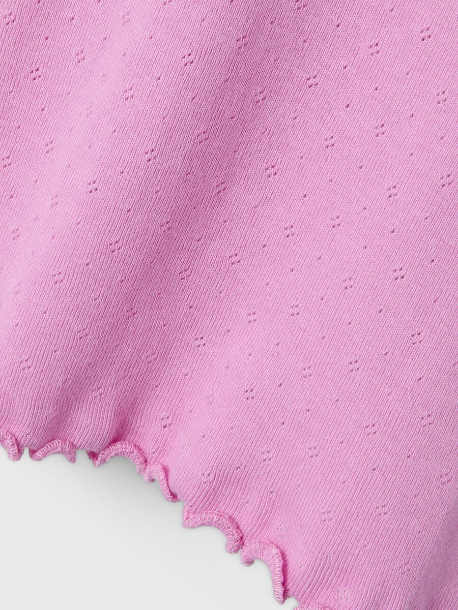 SLIM FIT TOP MET LANGE MOUWEN