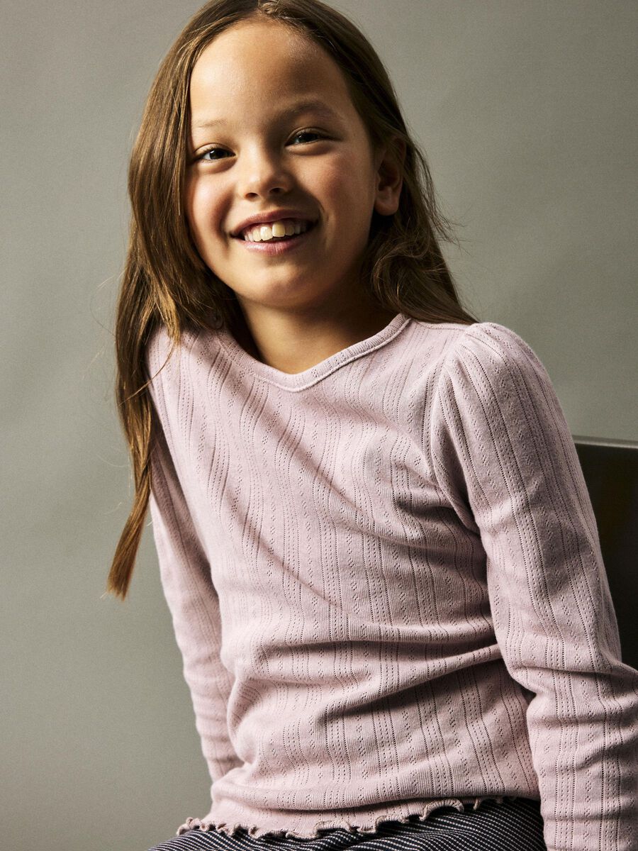 BIOLOGISCH KATOEN TOP MET LANGE MOUWEN