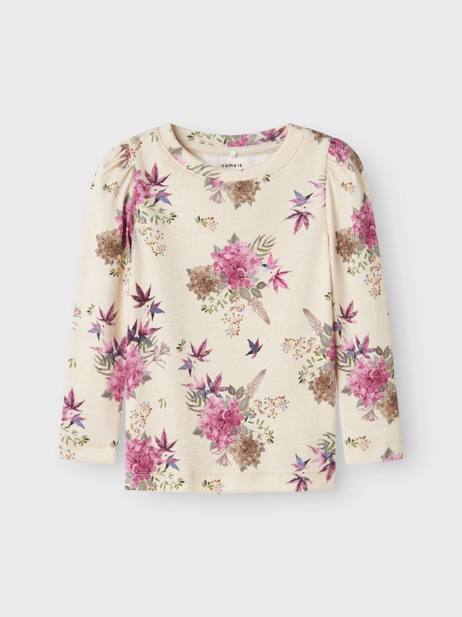 SLIM FIT TOP MET LANGE MOUWEN