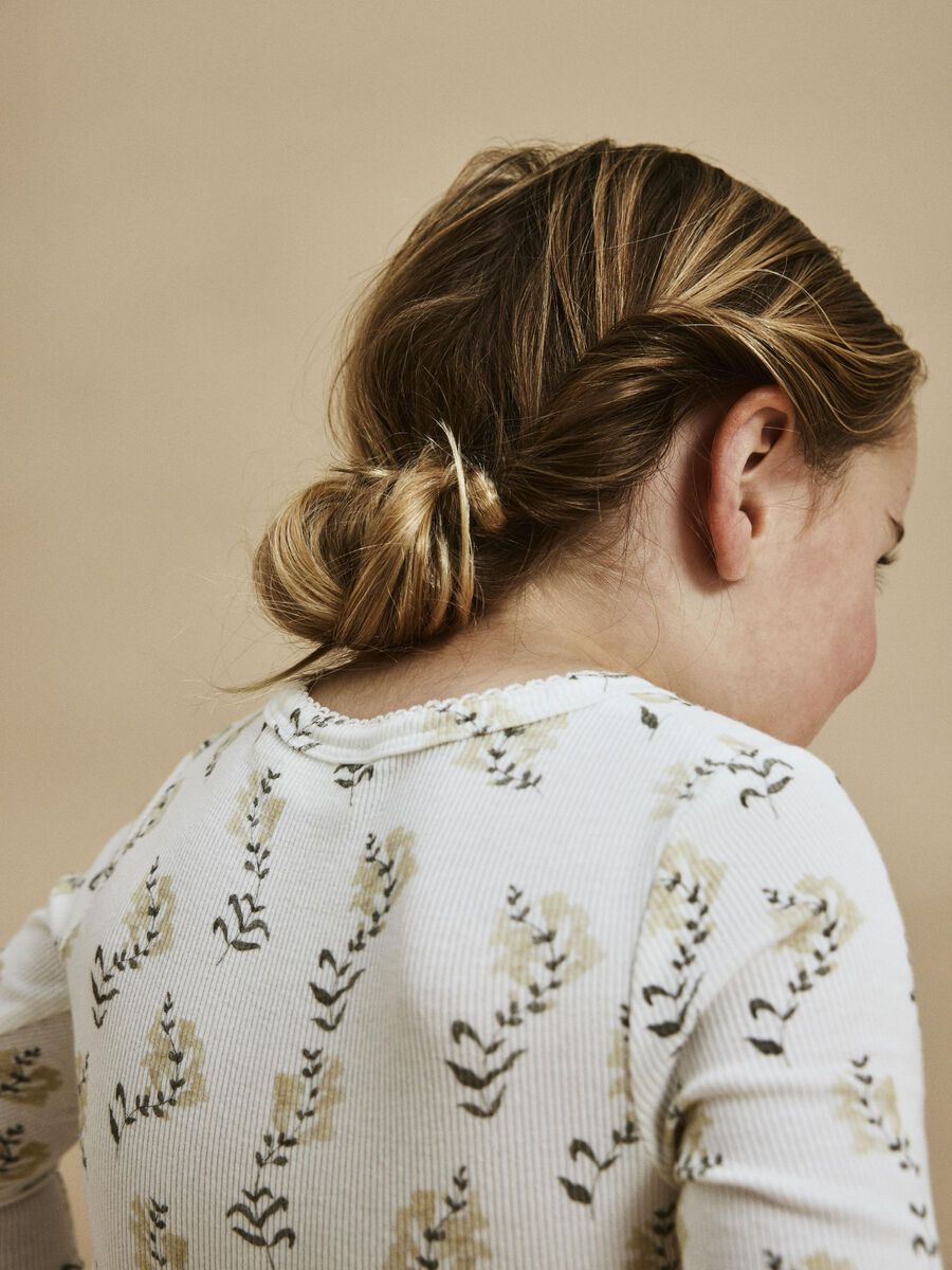 SLIM FIT TOP MET LANGE MOUWEN