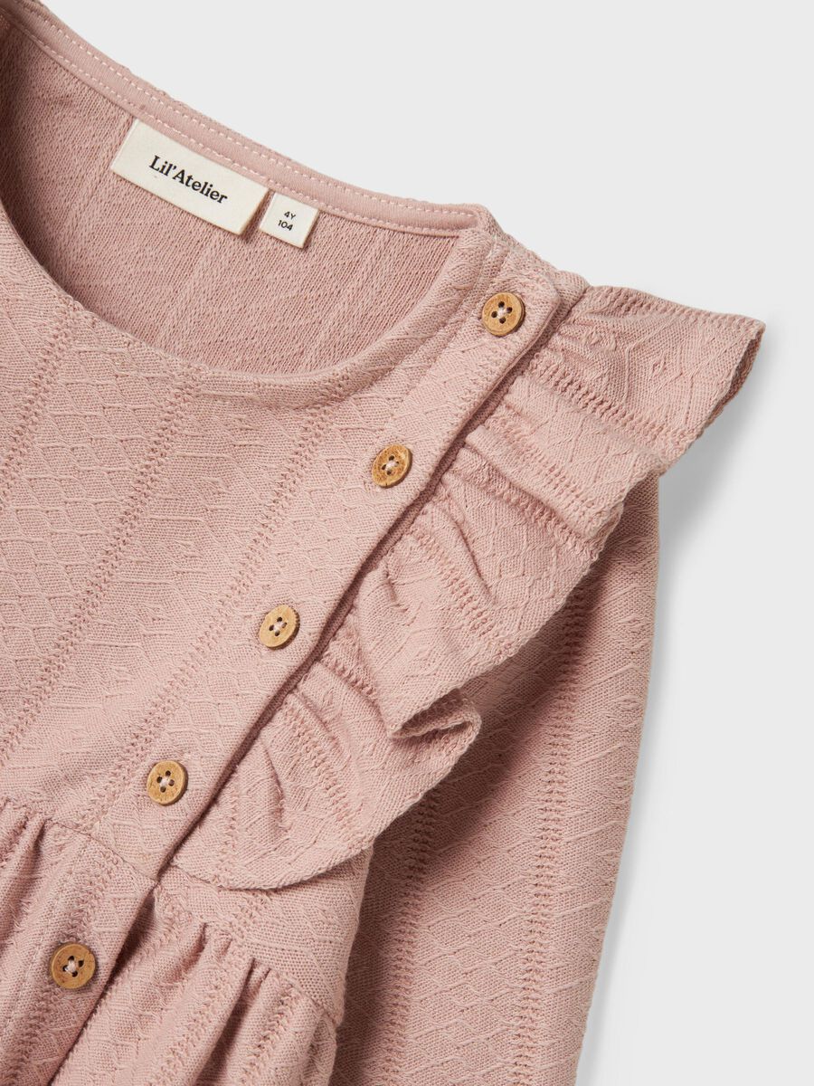 REGULAR FIT TOP MET LANGE MOUWEN