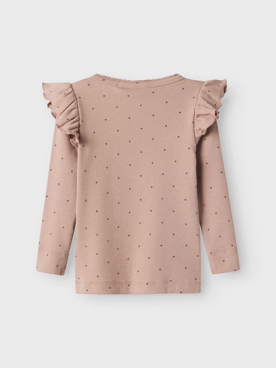 SLIM FIT TOP MET LANGE MOUWEN