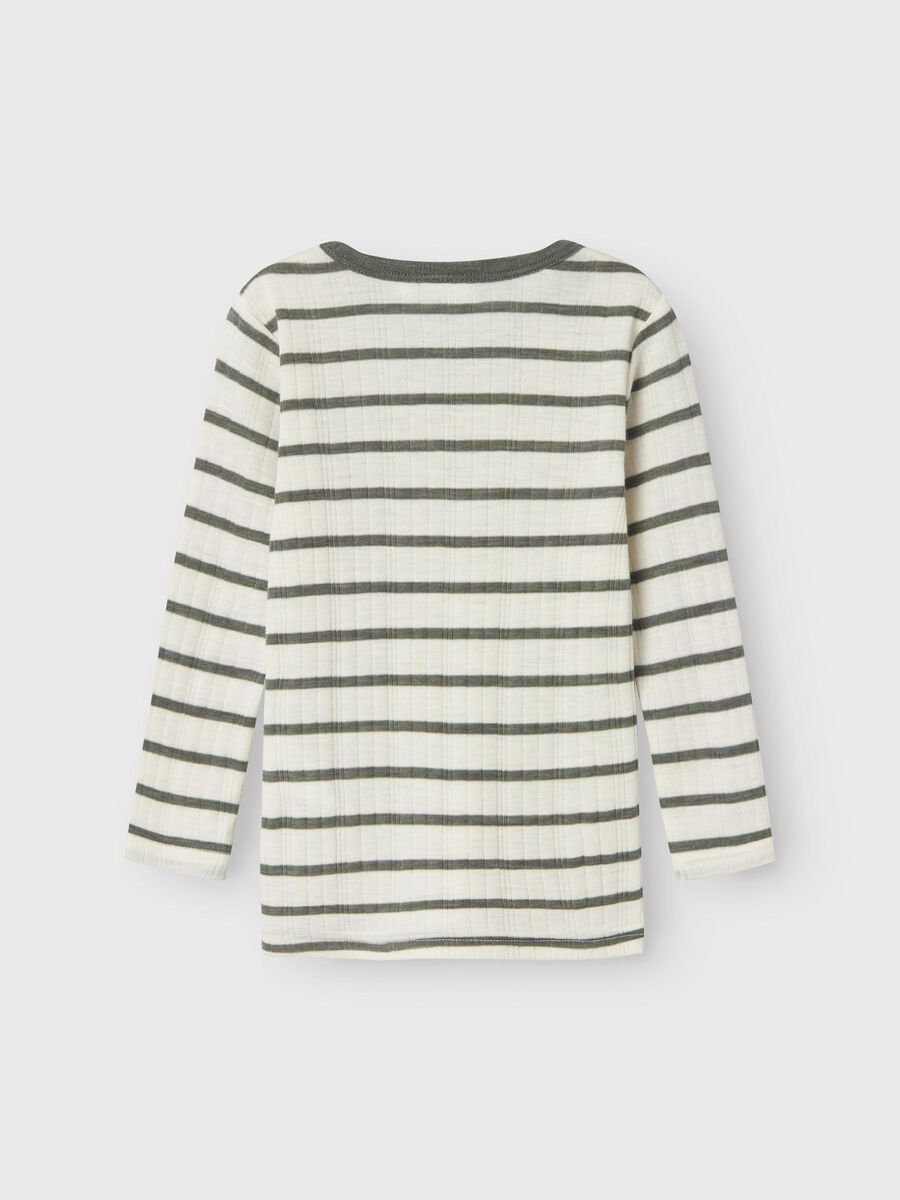 MERINO WOL TOP MET LANGE MOUWEN