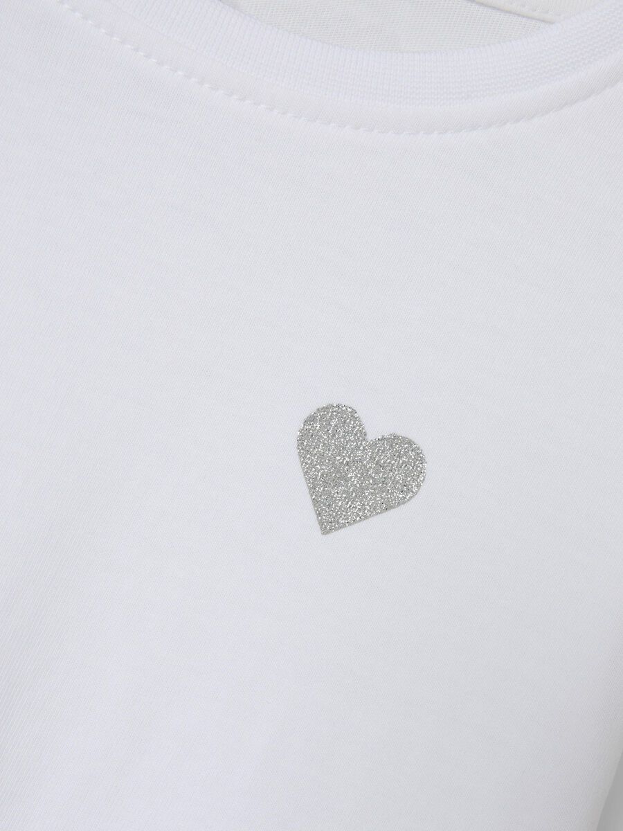 GLITTER TOP MET LANGE MOUWEN