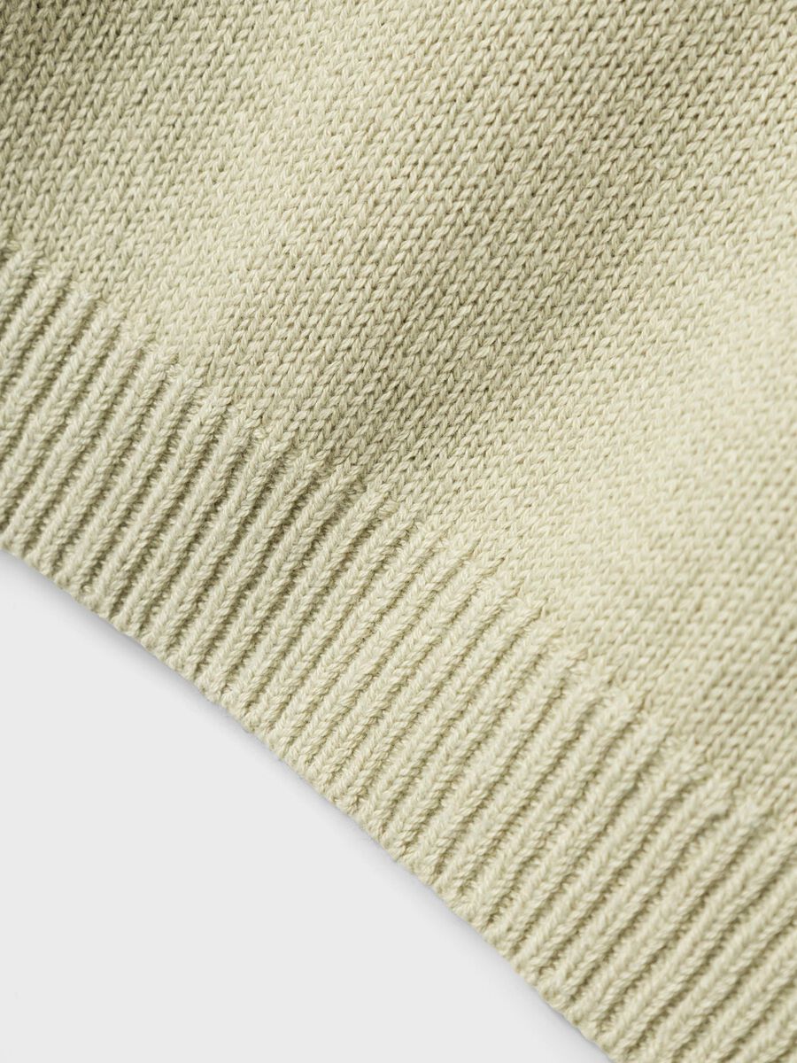 LANGE MOUWEN GEBREIDE TRUI