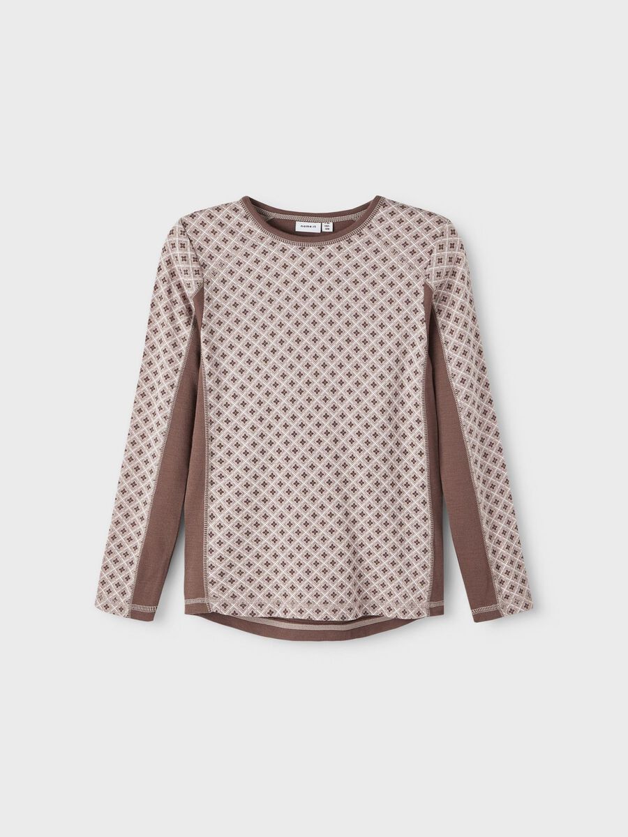 SLIM FIT TOP MET LANGE MOUWEN