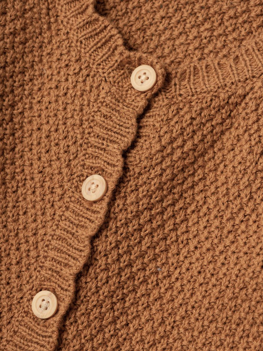 LANGE MOUWEN GEBREID VEST