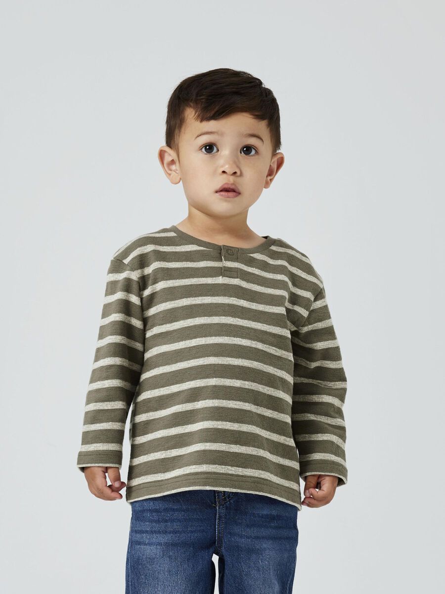 BIOLOGISCH KATOEN TOP MET LANGE MOUWEN