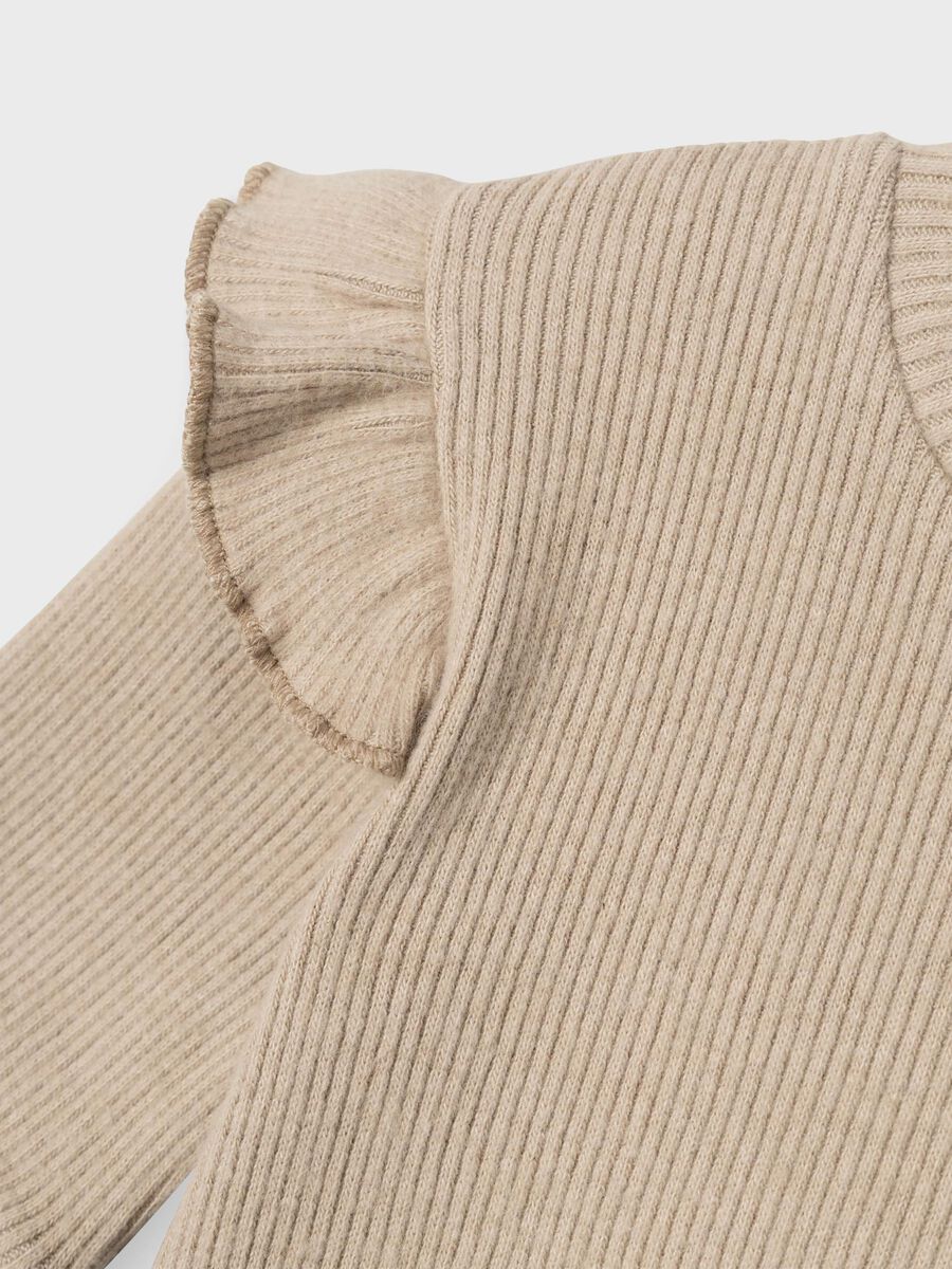 REGULAR FIT TOP MET LANGE MOUWEN