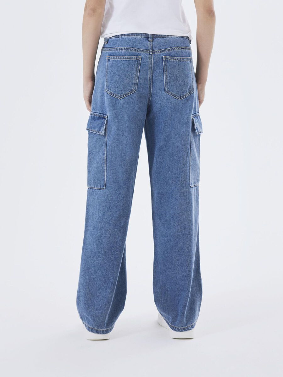WIJDE PIJPEN CARGO JEANS