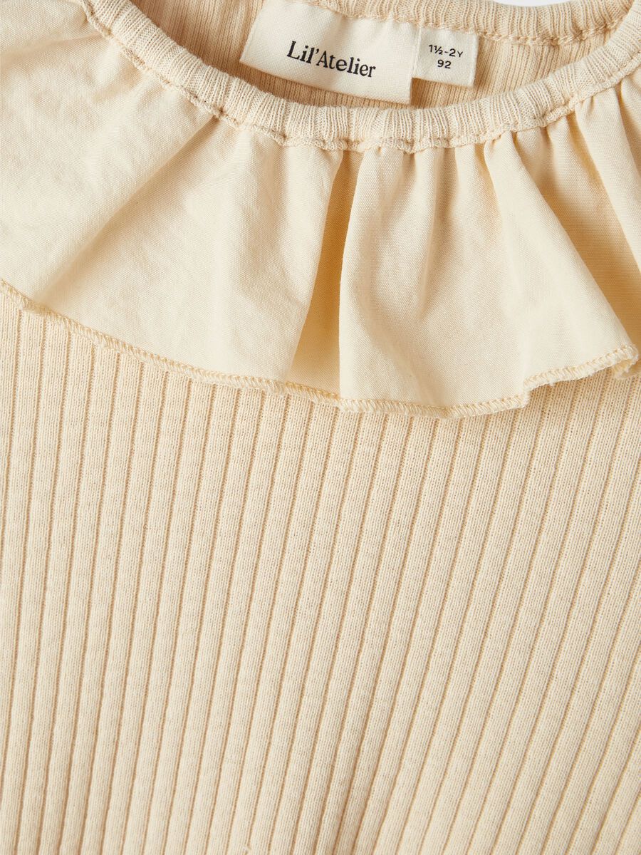 RIB TOP MET LANGE MOUWEN