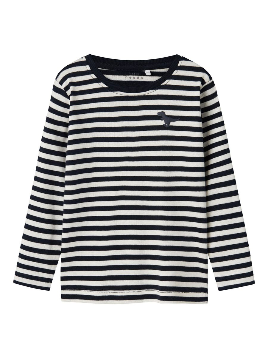 SLIM FIT TOP MET LANGE MOUWEN