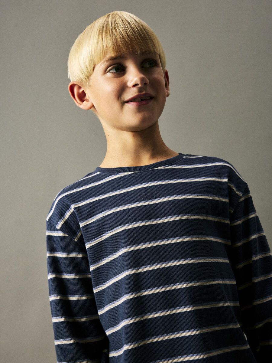 REGULAR FIT TOP MET LANGE MOUWEN