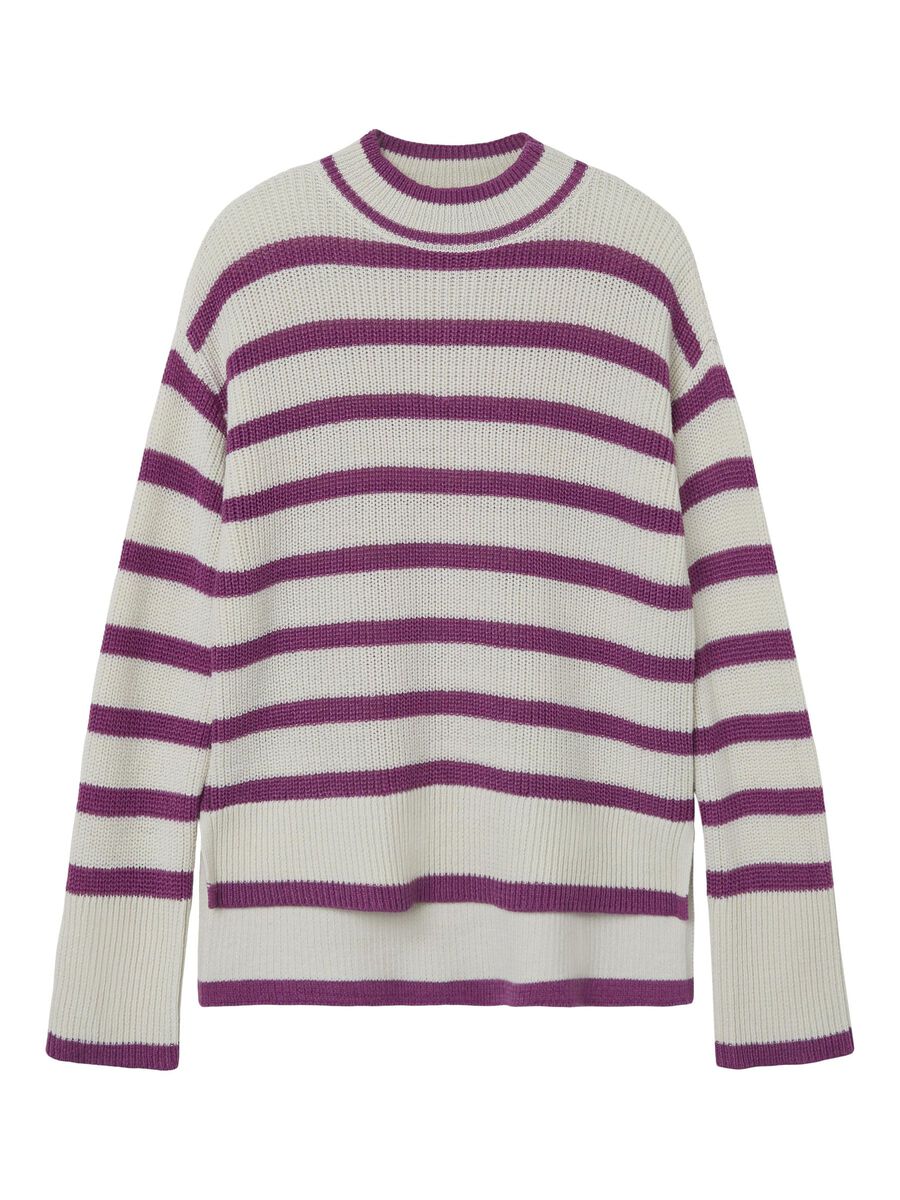 GESTREEPT GEBREIDE TRUI