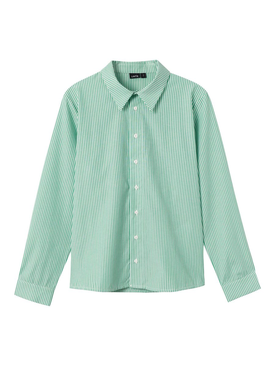 GESTREEPT OVERHEMD MET LANGE MOUWEN