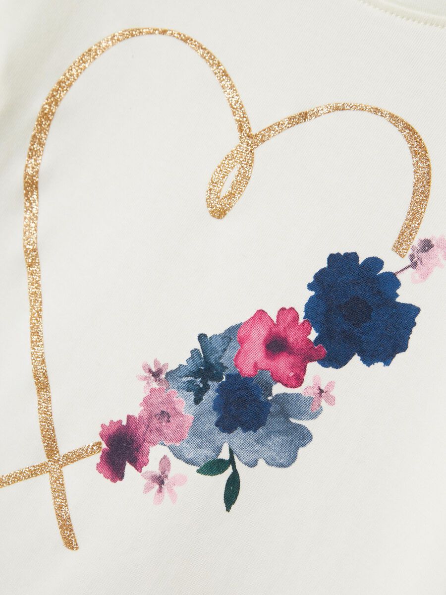 GLITTER TOP MET LANGE MOUWEN