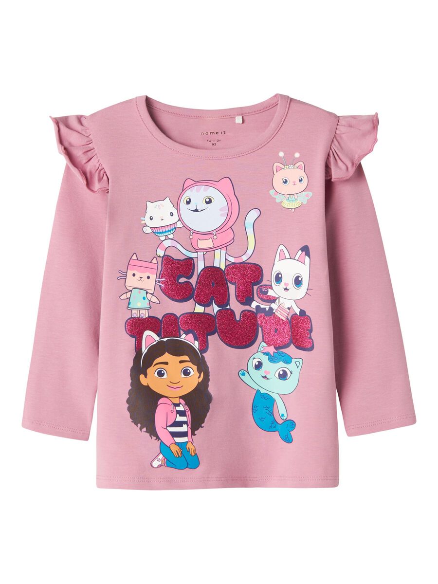 GABBY'S POPPENHUIS TOP MET LANGE MOUWEN