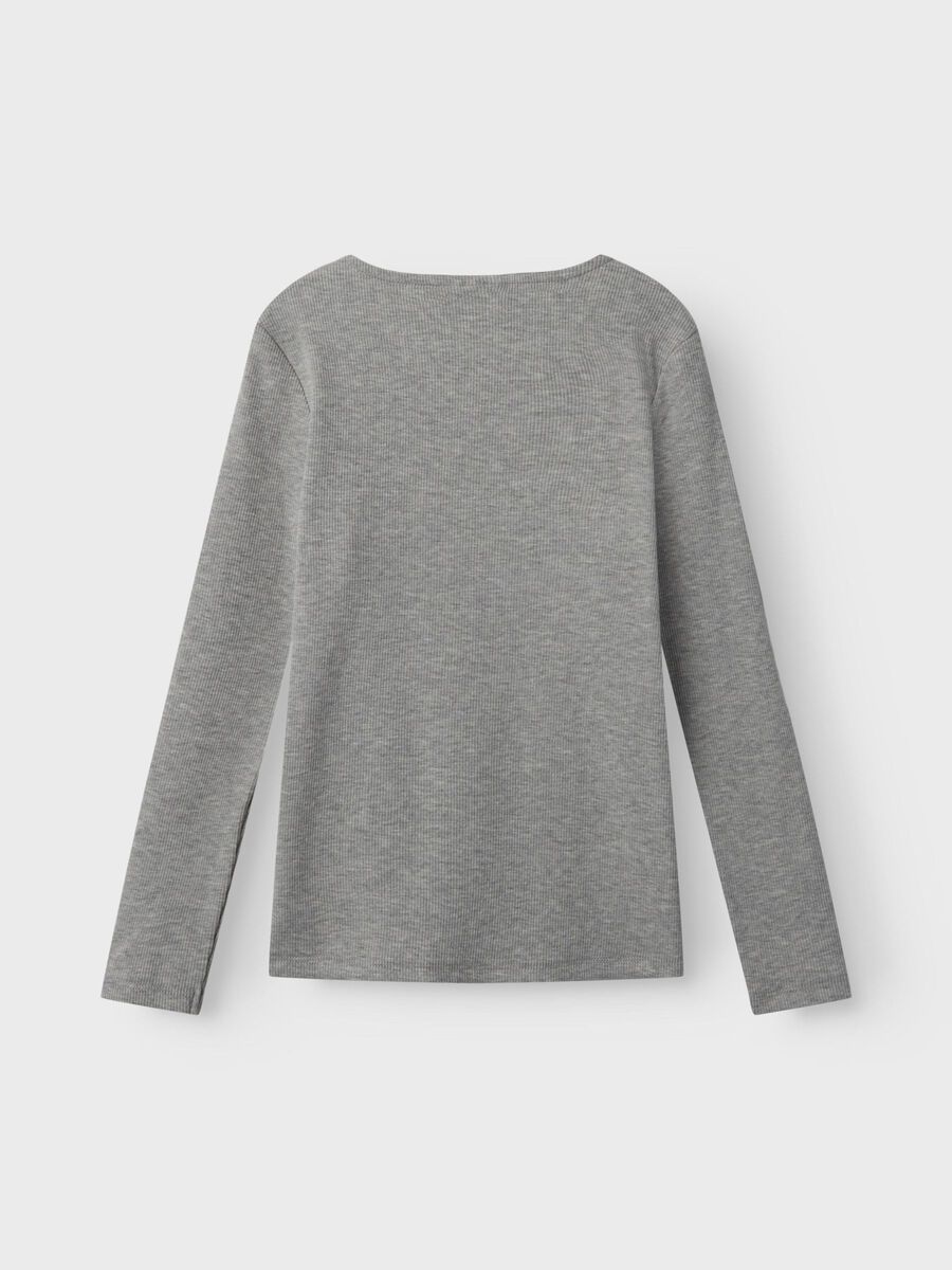 SLIM FIT TOP MET LANGE MOUWEN