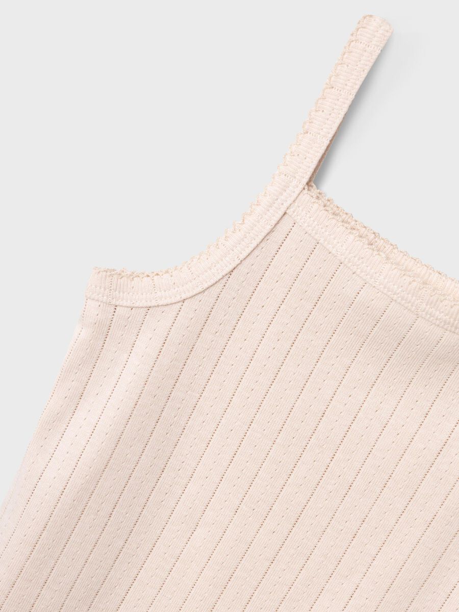 SLIM FIT TOP MET BANDJES