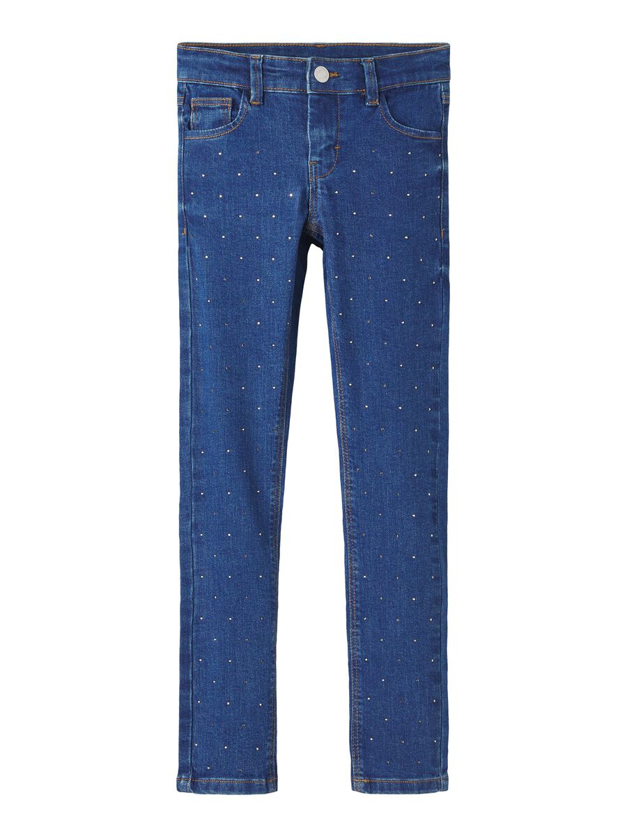 SLIM-FIT STRASS STREENTJES JEANS