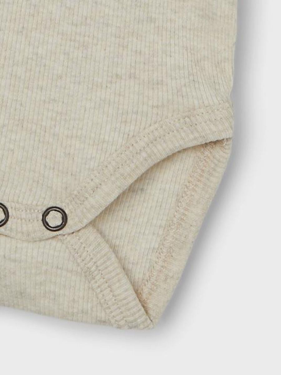 LANGE MOUWEN RIB ROMPER