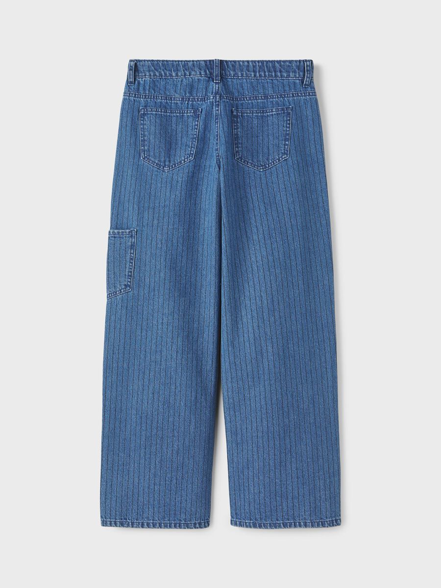 WIDE-LEG CARGO JEANS
