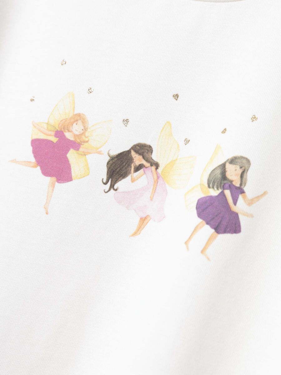 GLITTER TOP MET LANGE MOUWEN