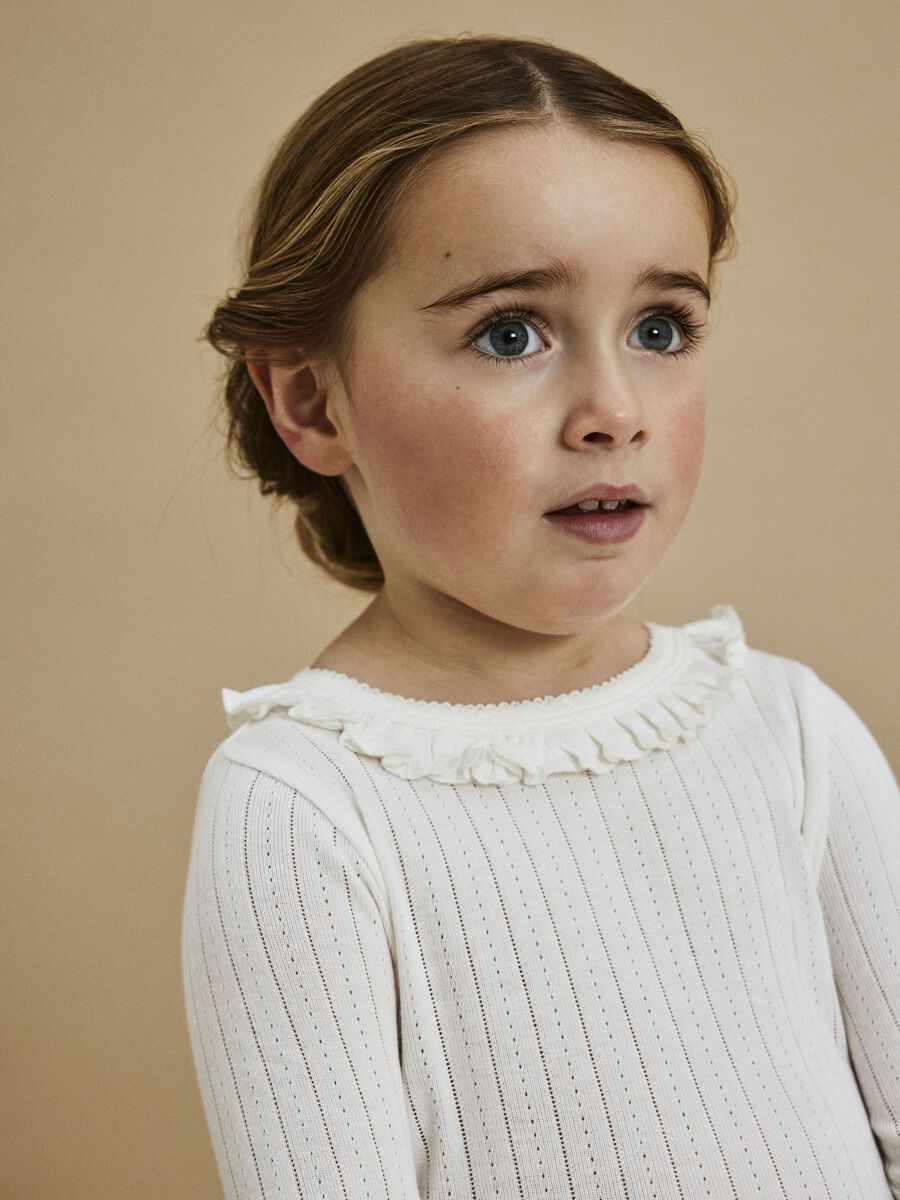 SLIM FIT TOP MET LANGE MOUWEN