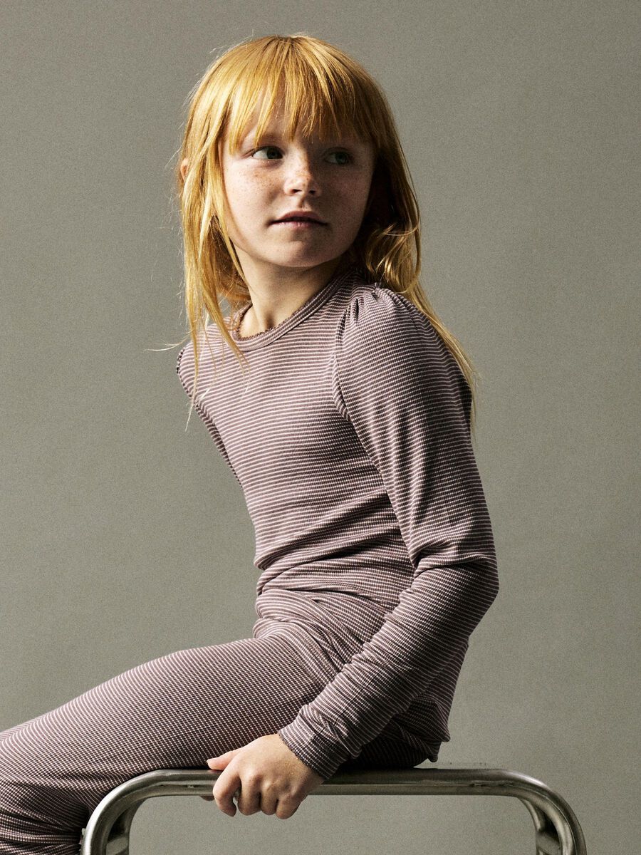 REGULAR FIT TOP MET LANGE MOUWEN