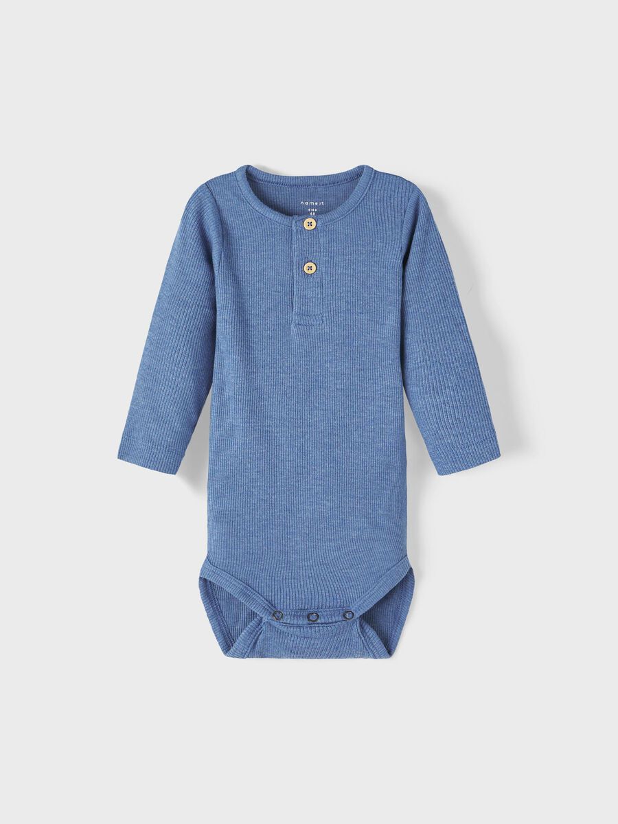 LANGE MOUWEN RIB ROMPER
