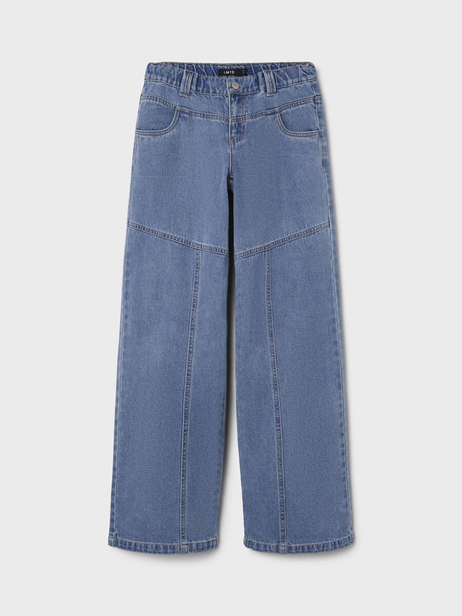 LOW-WAIST WIDE-LEG JEANS
