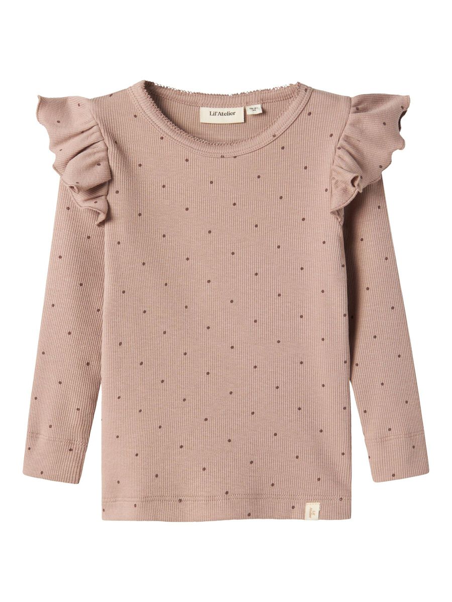 SLIM FIT TOP MET LANGE MOUWEN