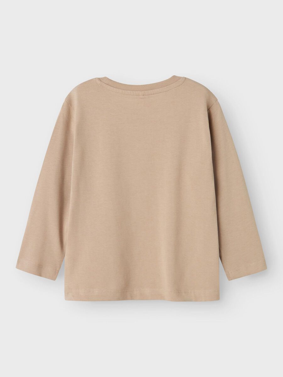 REGULAR FIT TOP MET LANGE MOUWEN