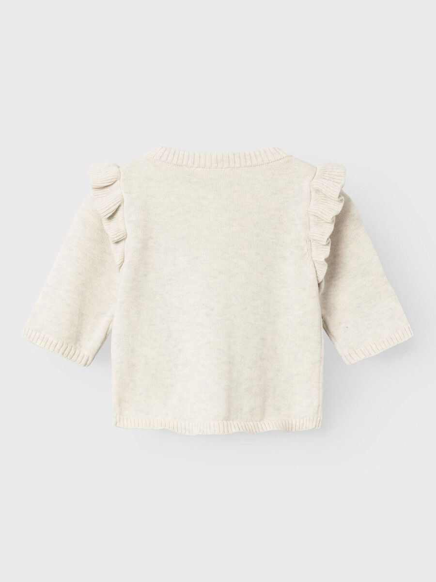 LANGE MOUWEN GEBREID VEST