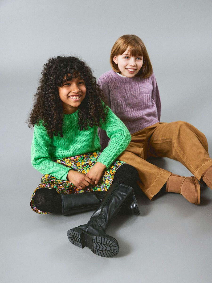 BOXY FIT GEBREIDE TRUI