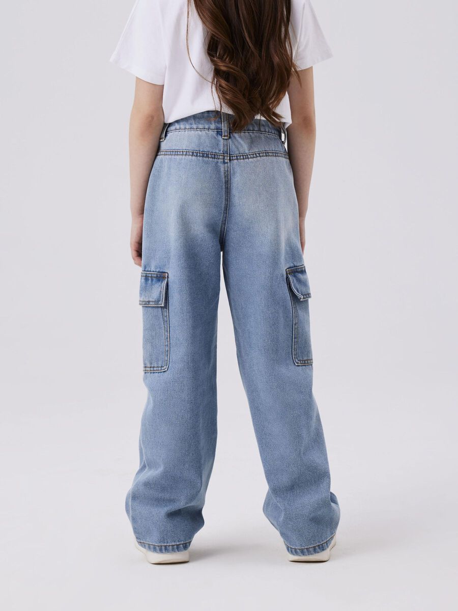 WIJDE PIJPEN CARGO JEANS