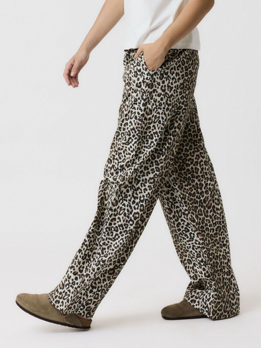 STRAIGHT-FIT LUIPAARD BROEK
