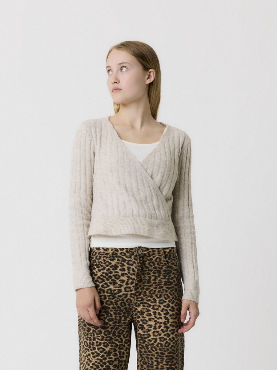 CROPPED GEBREIDE TRUI