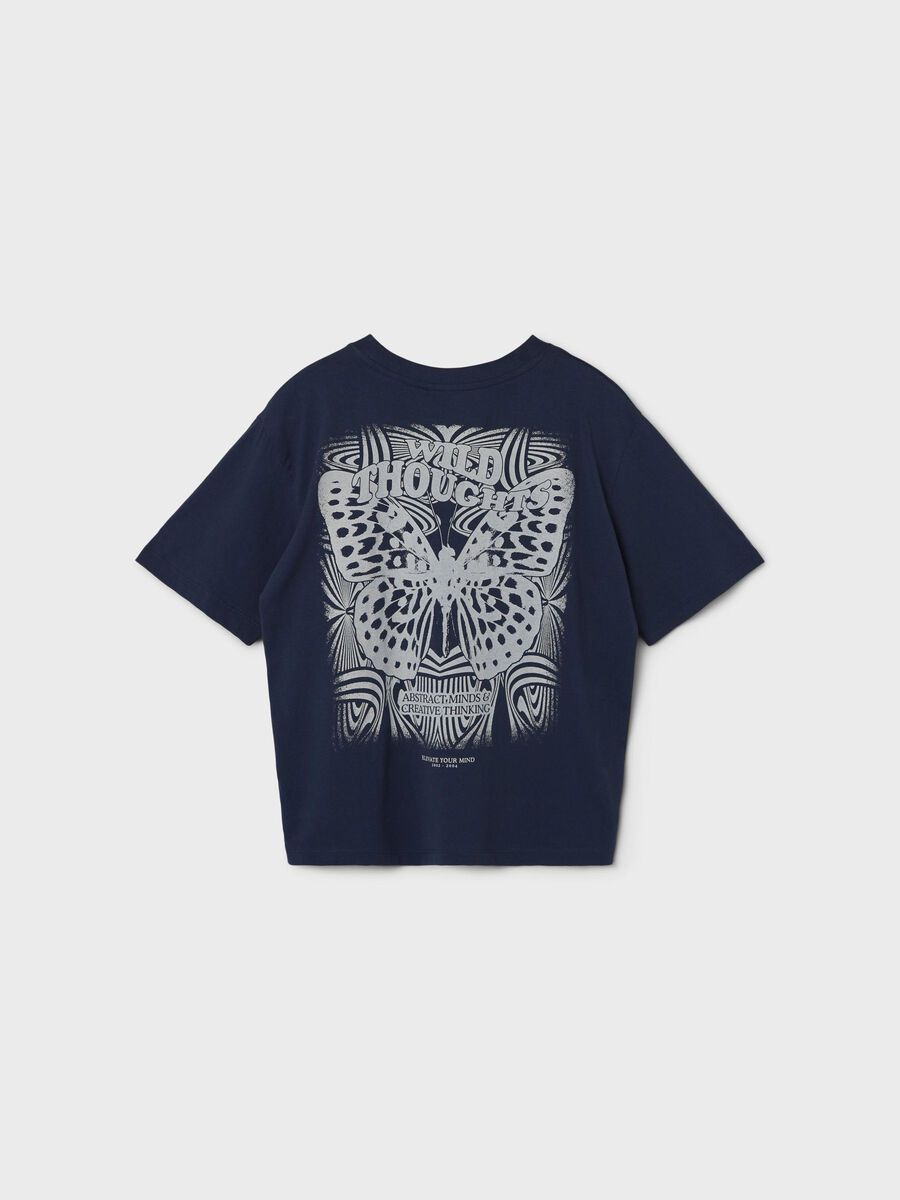 PRINT OP DE ACHTERKANT T-SHIRT