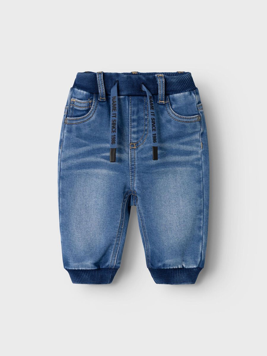 FLEECE BAGGY FIT JEANS