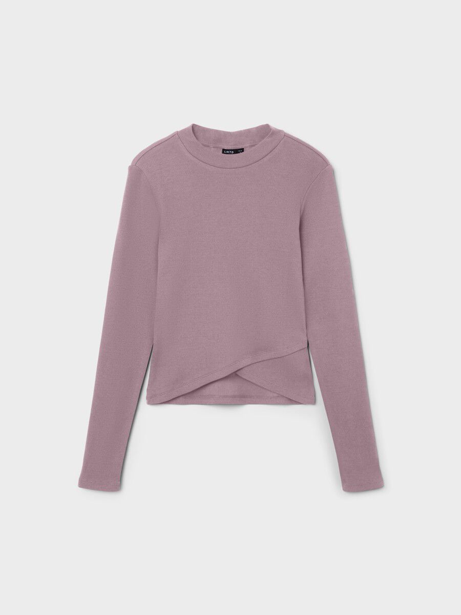 SLIM FIT TOP MET LANGE MOUWEN