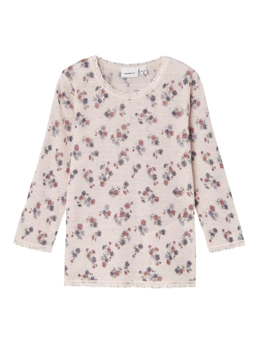 MERINO WOL TOP MET LANGE MOUWEN