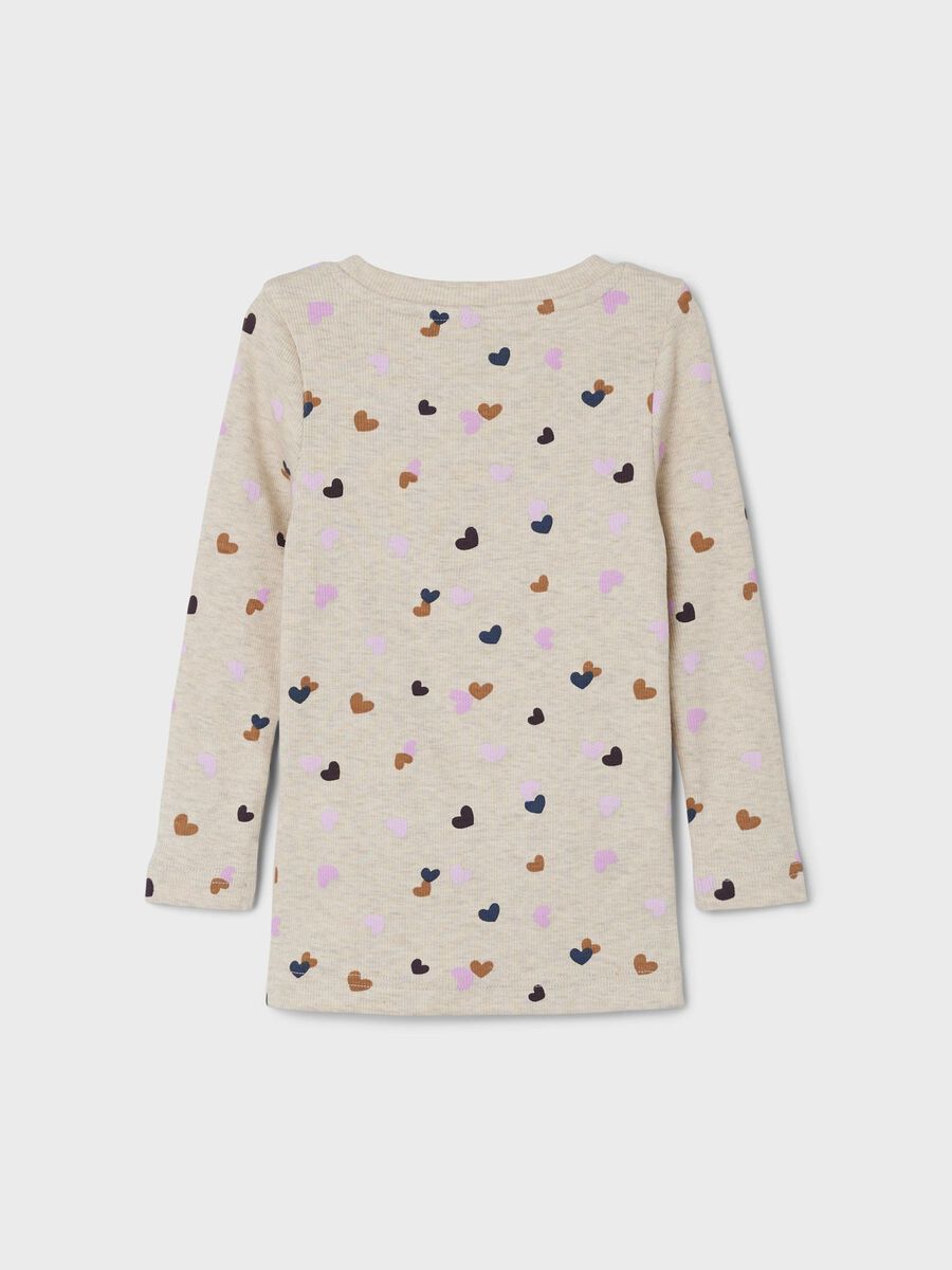 REGULAR FIT TOP MET LANGE MOUWEN