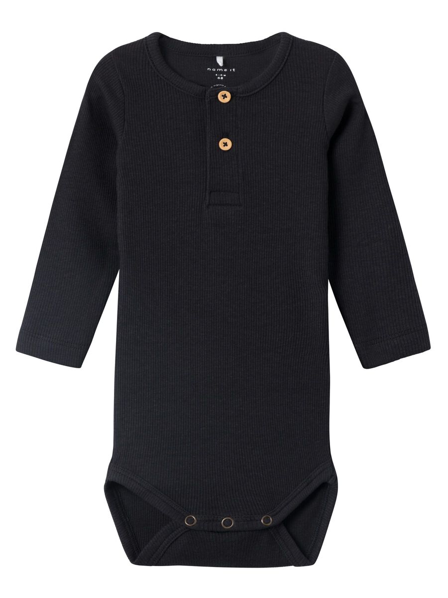 LANGE MOUWEN RIB ROMPER