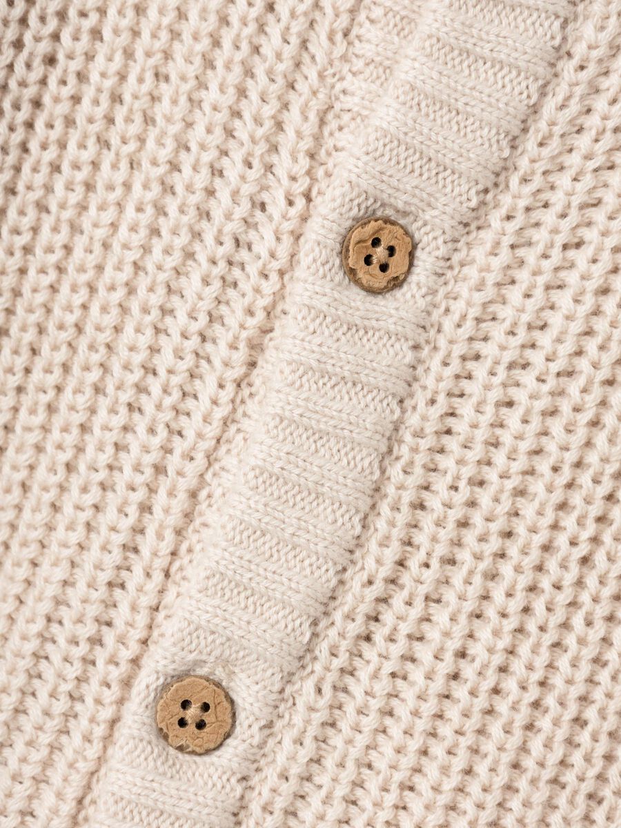 LANGE MOUWEN GEBREID VEST