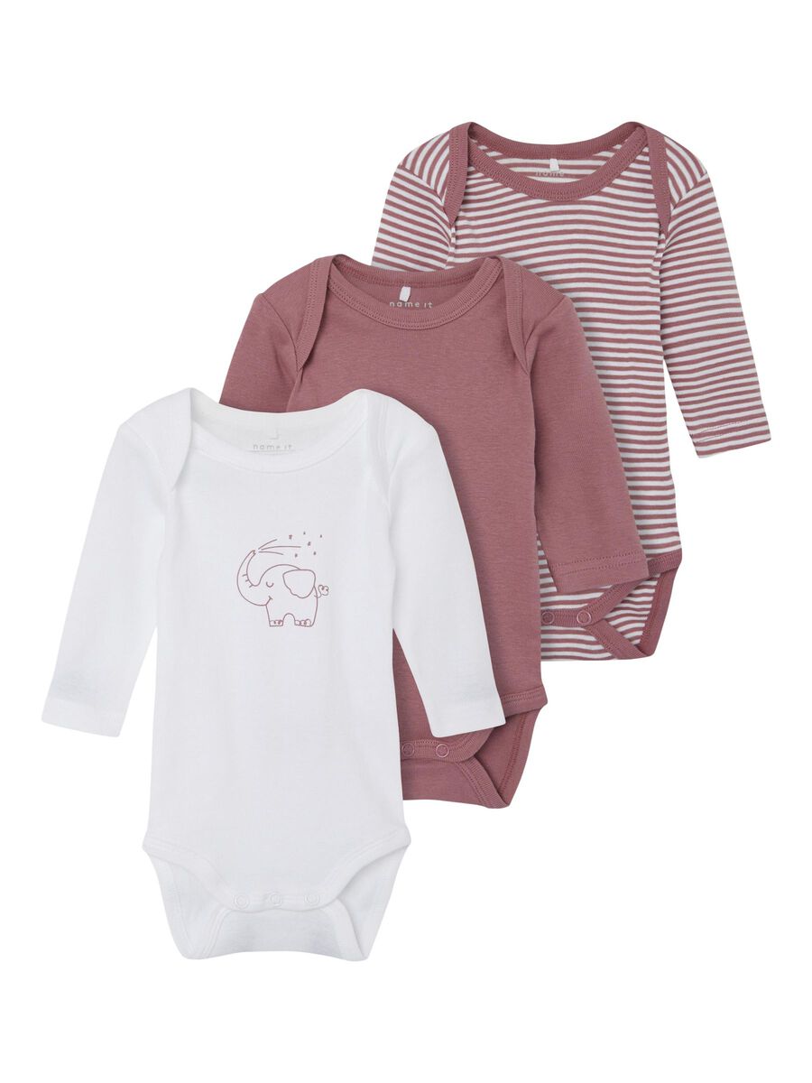 ELEPHANT 3-PACK ROMPER