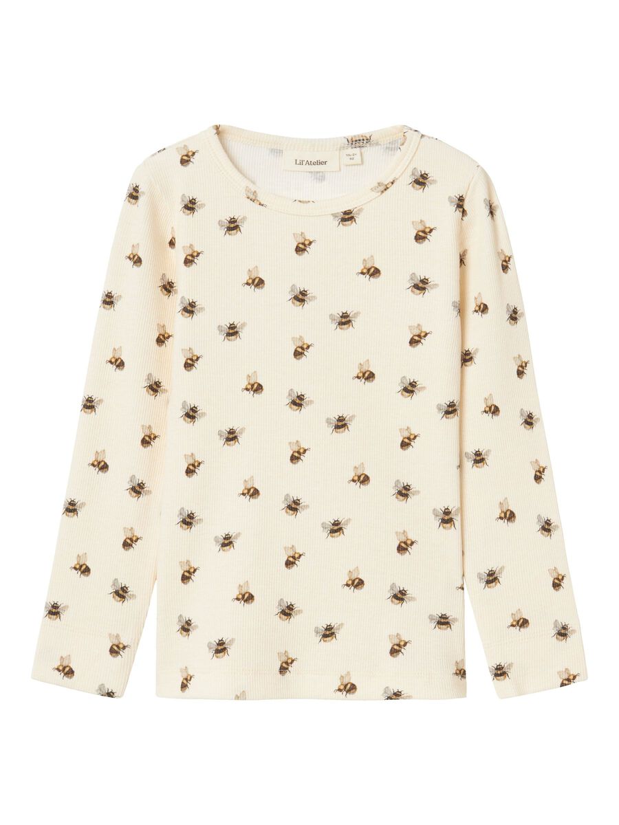 SLIM FIT TOP MET LANGE MOUWEN